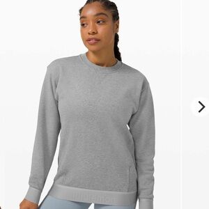 Lululemon All Yours Crew Wordmark  *Refreshed
Heathered Core Medium Grey